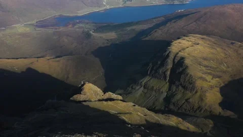 Cloud inversion over the rugged mountains on the Isle of Skye Video stock 310209307