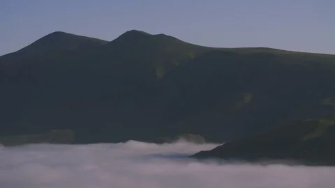 Cloud Inversion Time Lapse Over Keswick, The Lake District Video stock 76883627