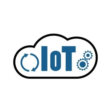 Cloud IOT Internet of Things Icon Stock Illustration