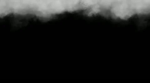Cloud, isolated on black background, loop Stock Footage