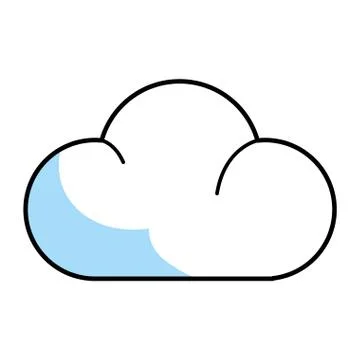 Cloud isolated icon 스톡 일러스트