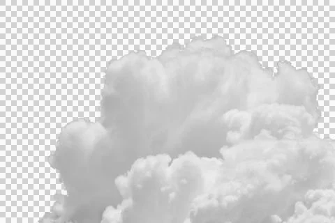 Cloud isolated transparency background. Stock-Fotos