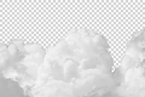 Cloud isolated transparency background. Stock Photos