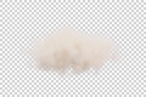 Cloud on isolated white background. Illustrazione stock