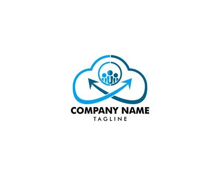 Cloud Job Logo Icon Design イラスト素材