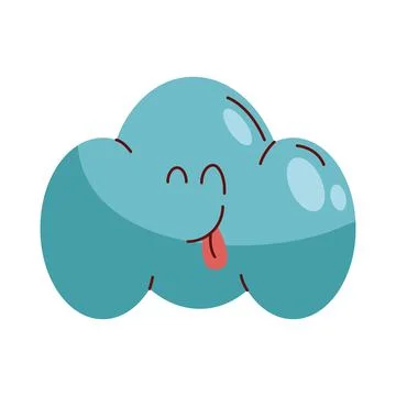 Cloud kawaii comic character イラスト素材