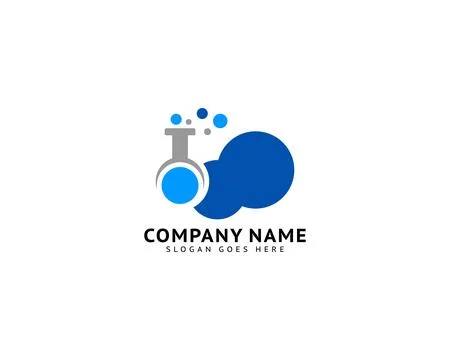 Cloud Lab Logo Template Design Vector Stock Illustration