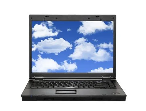 Cloud laptop 스톡 사진