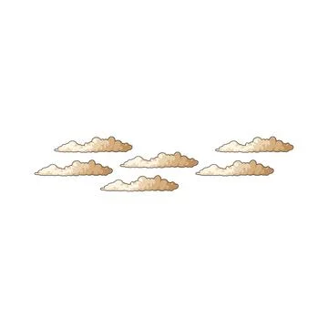 Cloud layer illustration Stock Illustration