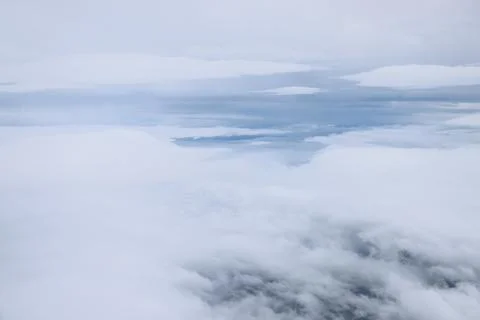 Cloud layers soft blue sky texture 스톡 사진