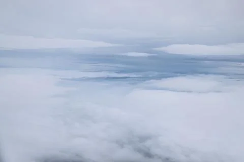 Cloud layers soft blue sky texture Foto stock