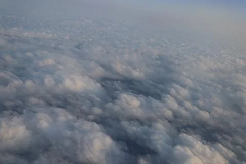Cloud layers soft blue sky texture Foto stock