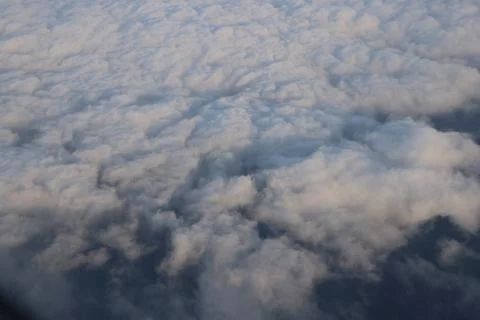 Cloud layers soft blue sky texture Foto stock