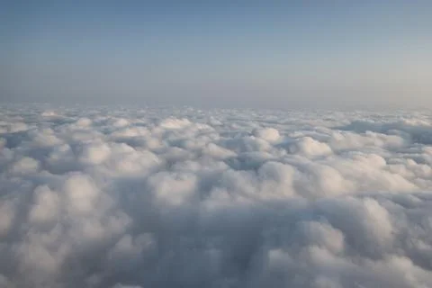 Cloud layers soft blue sky texture 스톡 사진
