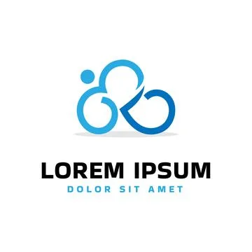 Cloud with letter K logo Stock Illustration