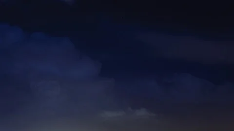 Cloud with light flashing night timelapse 4k Stock Footage 112886894