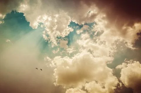 Cloud light sky Stock Photos