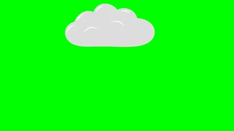 Cloud lighting bolt animation Video stock 281063597