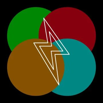 Cloud lightning icon - thunder storm Stock Illustration