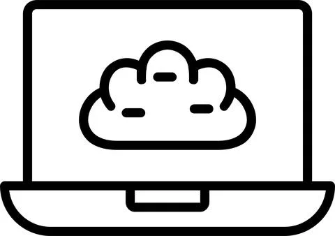 Cloud Line Icon Design Stock Illustration
