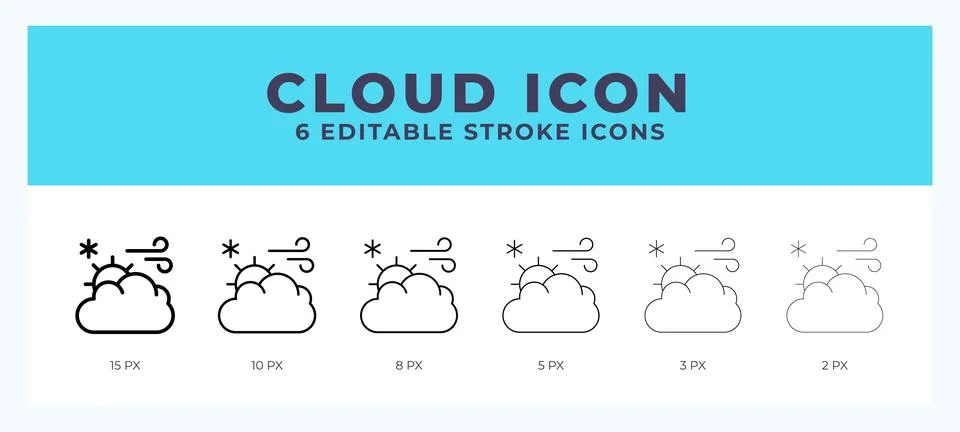 Cloud line icon. High quality icon symbol for web design. App 스톡 일러스트