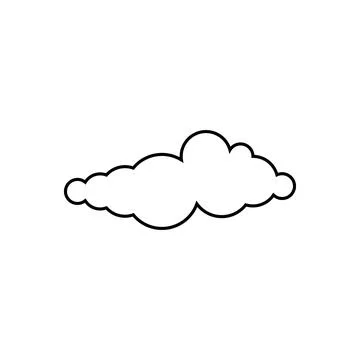 Cloud line icon Stock Illustration
