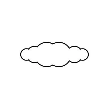 Cloud line icon Stock Illustration
