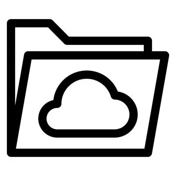 Cloud line icon vector illustration isolated on white background イラスト素材