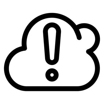Cloud line icon vector illustration isolated on white background Stockillustratie