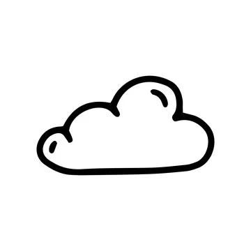 Cloud line vector doodle simple icon design Stock Illustration
