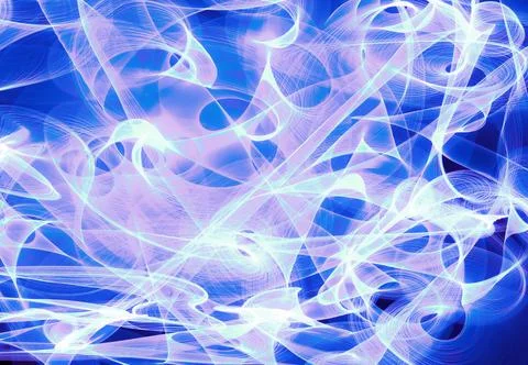Cloud lines on dark blue background frozen motion design abstract Illustrazione stock