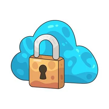Cloud Lock illustration イラスト素材