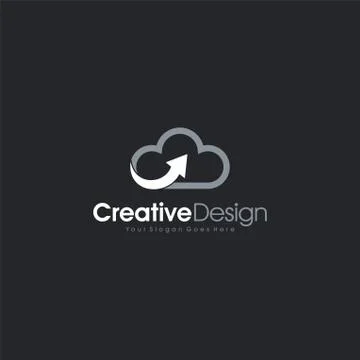 Cloud Logo abstract Logo Template Design Vector, Emblem, Design Concept, Crea Stock Illustration
