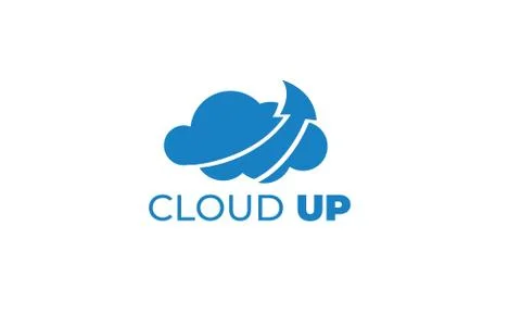 CLOUD UP LOGO can be used for upload LOGO- download LOGO Illustrazione stock