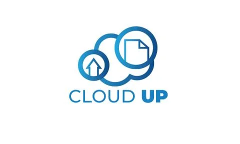 CLOUD UP LOGO can be used for upload LOGO- download LOGO Stock Illustration