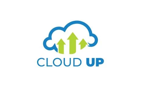 CLOUD UP LOGO can be used for upload LOGO- download LOGO Stock Illustration