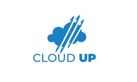 CLOUD UP LOGO can be used for upload LOGO- download LOGO Stock Illustration
