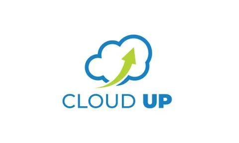 CLOUD UP LOGO can be used for upload LOGO- download LOGO Stock Illustration