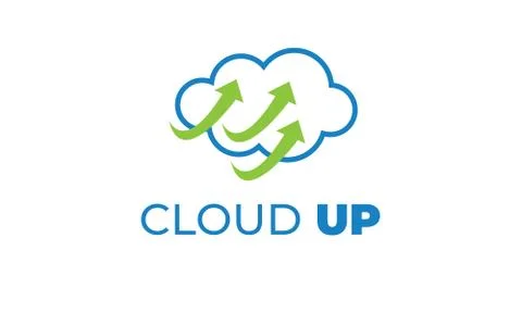 CLOUD UP LOGO can be used for upload LOGO- download LOGO Stock Illustration