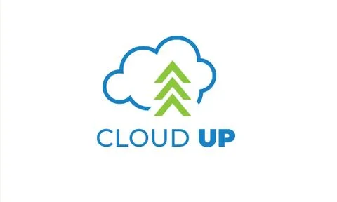 CLOUD UP LOGO can be used for upload LOGO- download LOGO Stock Illustration