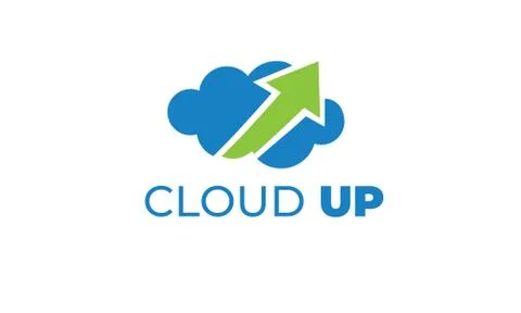 CLOUD UP LOGO can be used for upload LOGO- download LOGO Illustrazione stock