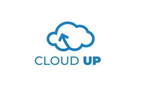CLOUD UP LOGO can be used for upload LOGO- download LOGO Stock Illustration