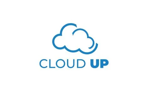 CLOUD UP LOGO can be used for upload LOGO- download LOGO Stock Illustration