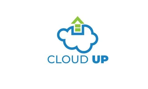 CLOUD UP LOGO can be used for upload LOGO- download LOGO Stock Illustration