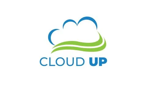 CLOUD UP LOGO can be used for upload LOGO- download LOGO Stock Illustration