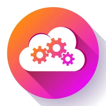 Cloud Logo Cloud Services Cloud Computing Gear Logo Vector cloud settings イラスト素材