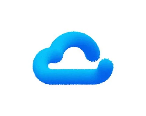 Cloud logo creative design template, cloud computing concept, vector illustra Stock Illustration