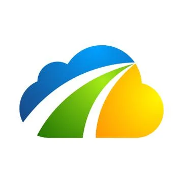 Cloud logo design icon element Stock Illustration