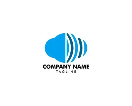 Cloud logo design Stock Illustration
