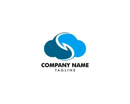 Cloud logo design Stock Illustration
